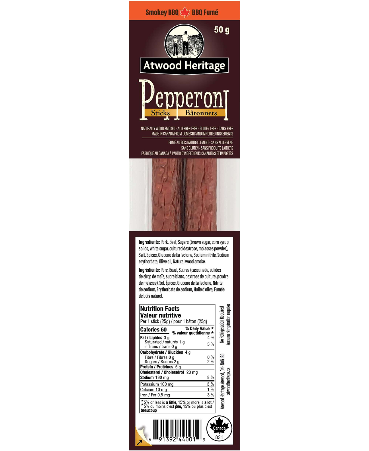 Atwood Heritage Pepperoni Sticks