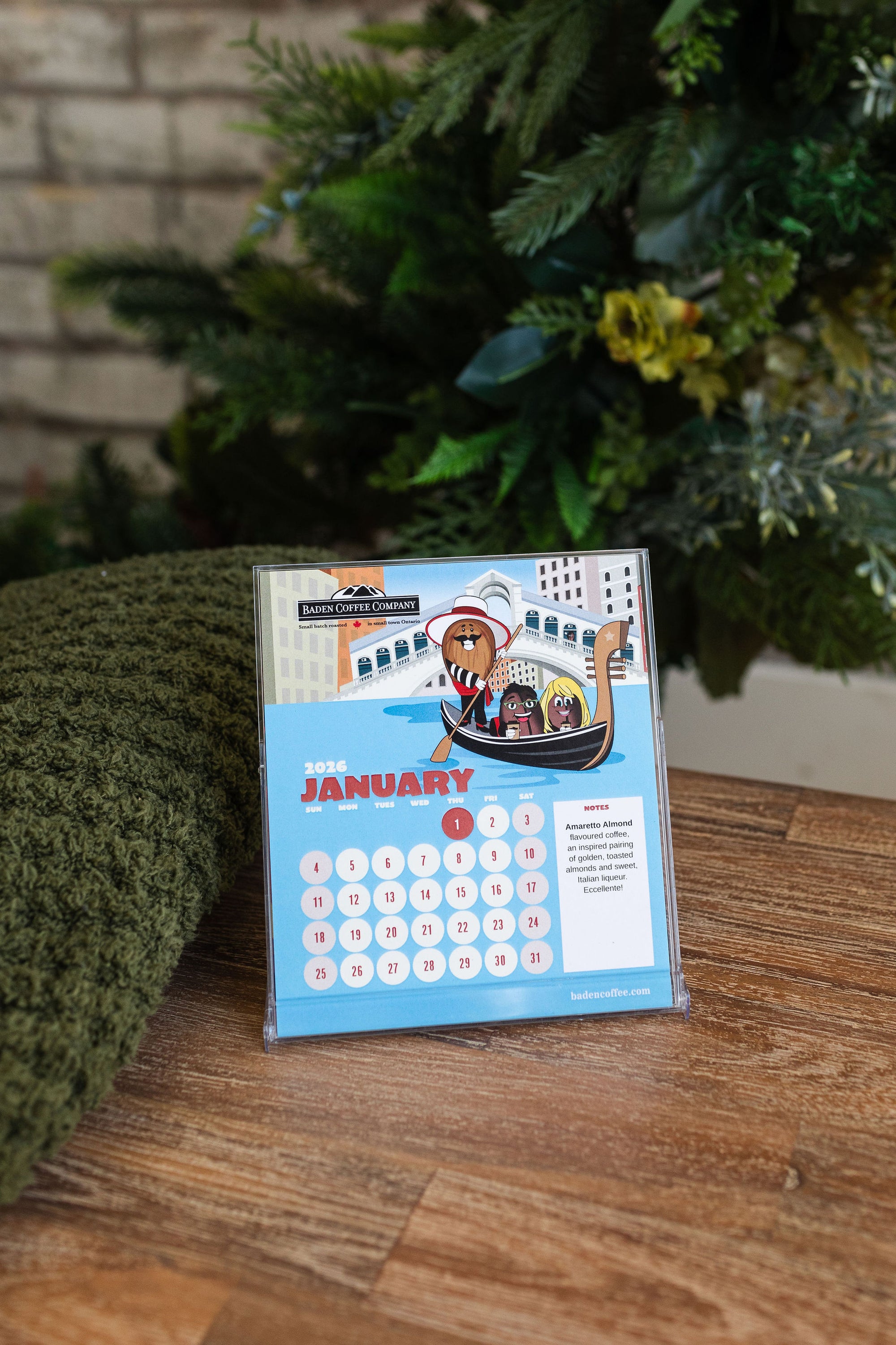 2026 Baden Coffee Desktop Calendar